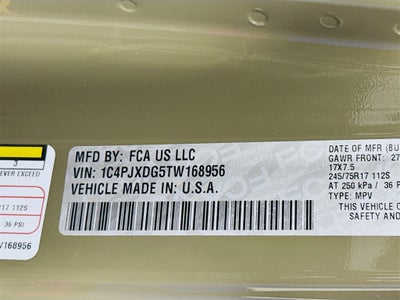 2026 Jeep Wrangler Sport S