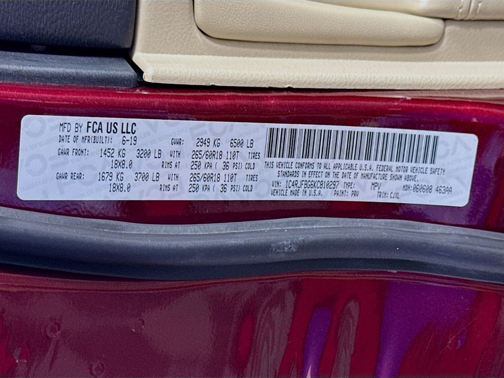 2019 Jeep Grand Cherokee Limited