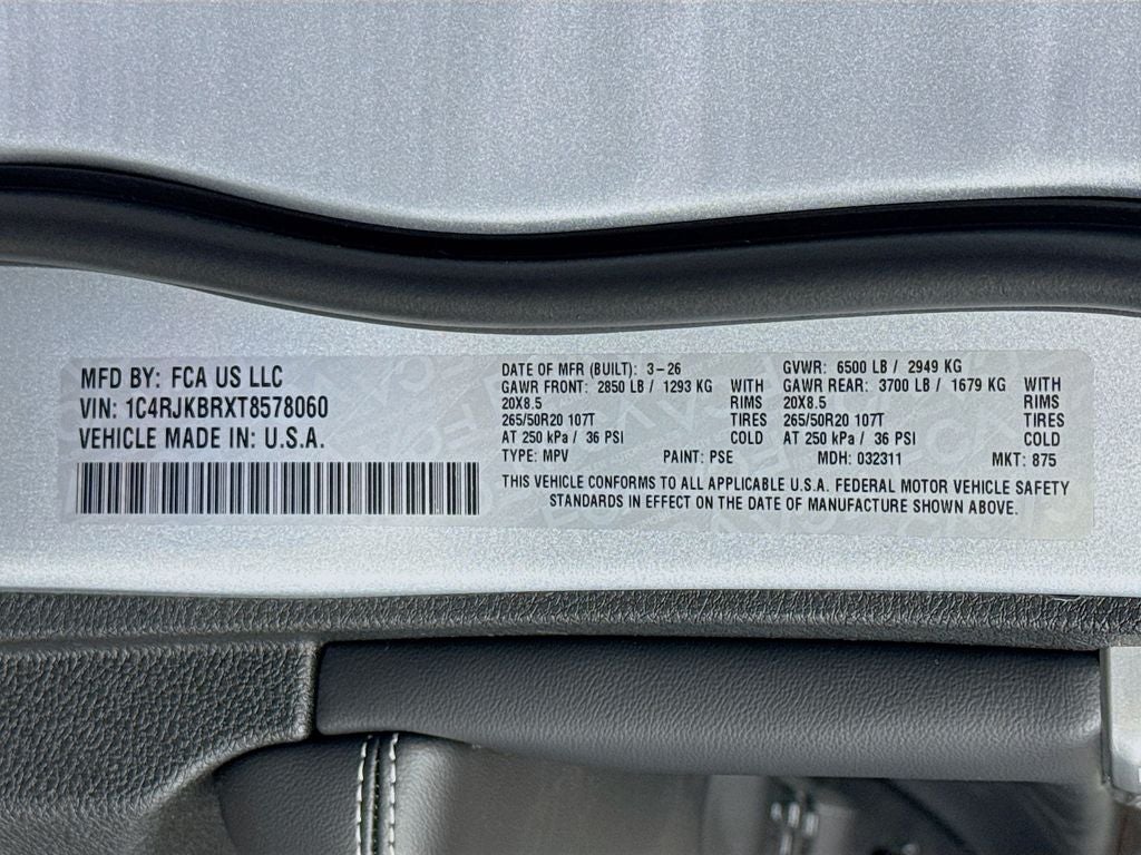 2026 Jeep Grand Cherokee L Limited