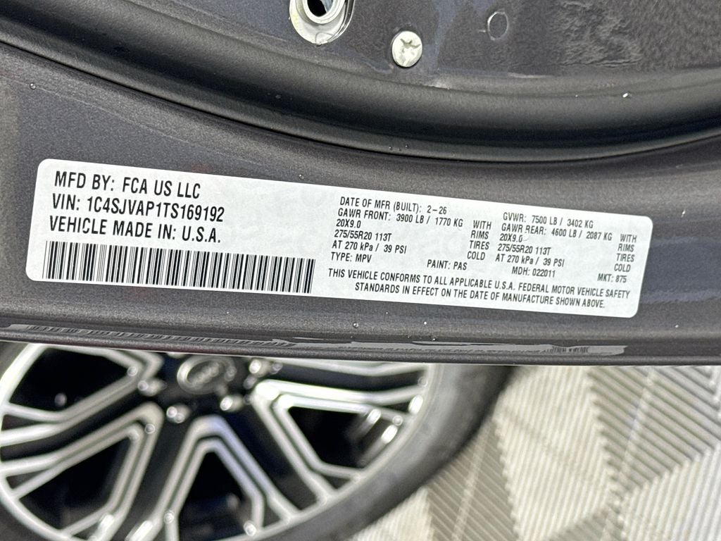 2026 Jeep Grand Wagoneer 4x4