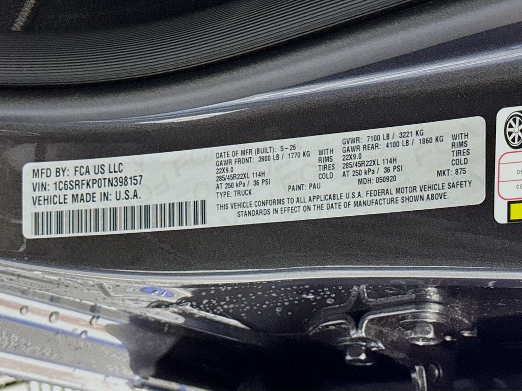 2026 RAM Ram 1500 Tungsten