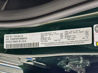 2026 RAM Ram 1500 Tungsten