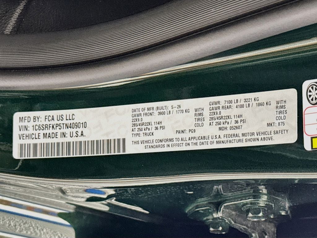 2026 RAM Ram 1500 Tungsten