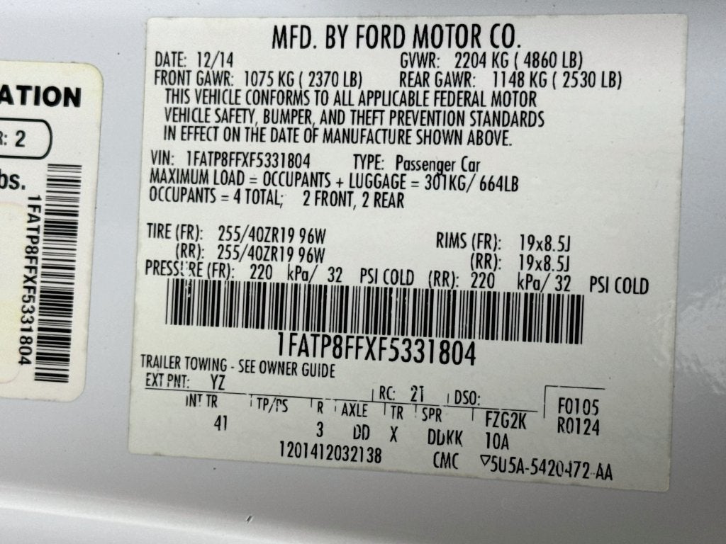 2015 Ford Mustang GT Premium