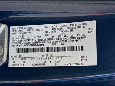 2019 Ford Escape SE