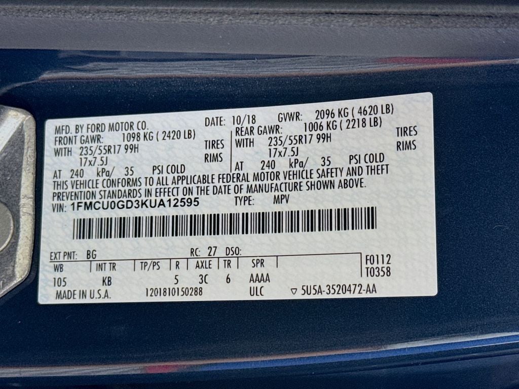 2019 Ford Escape SE