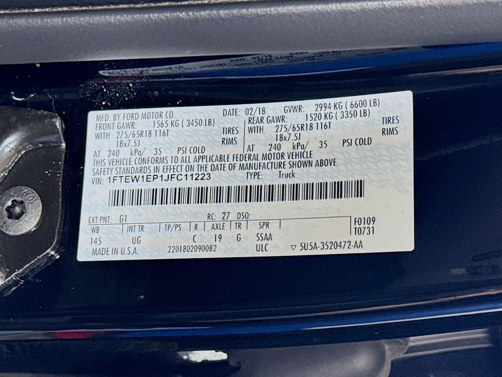 2018 Ford F-150 XLT