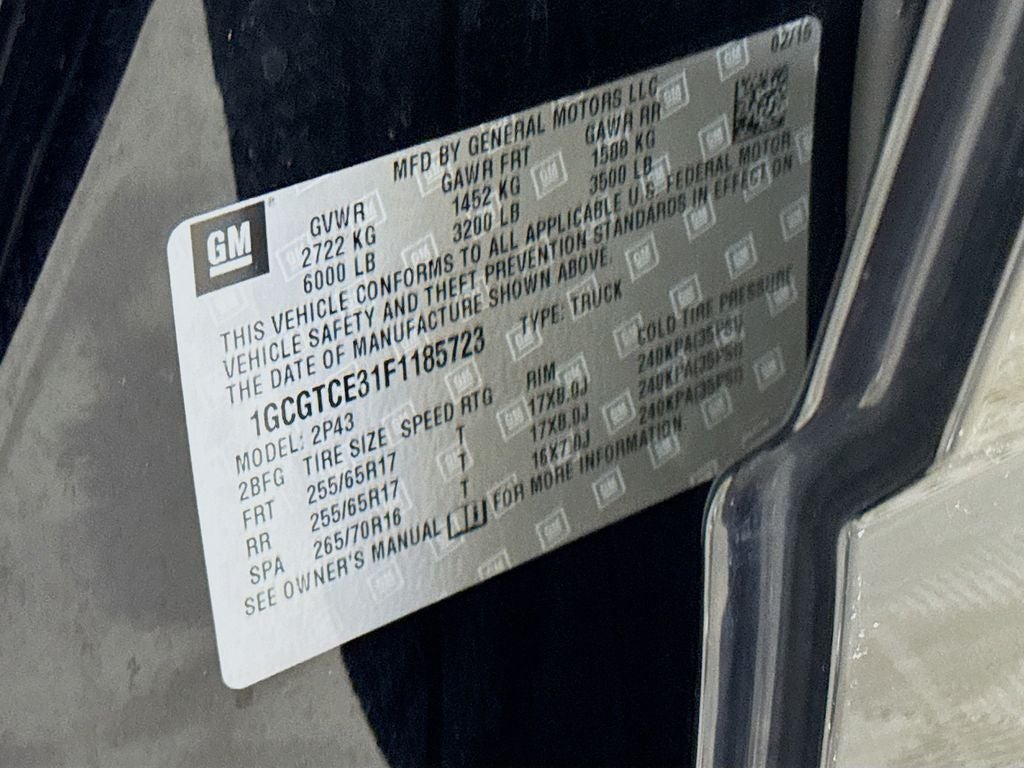 2015 Chevrolet Colorado Z71