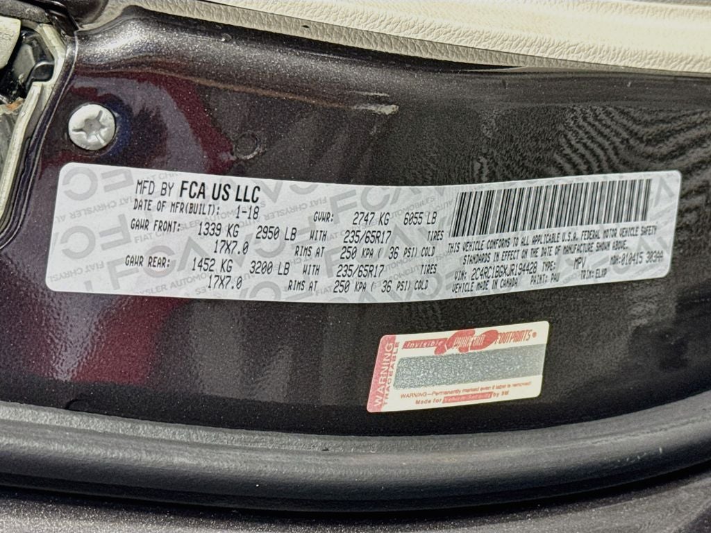 2018 Chrysler Pacifica Touring L