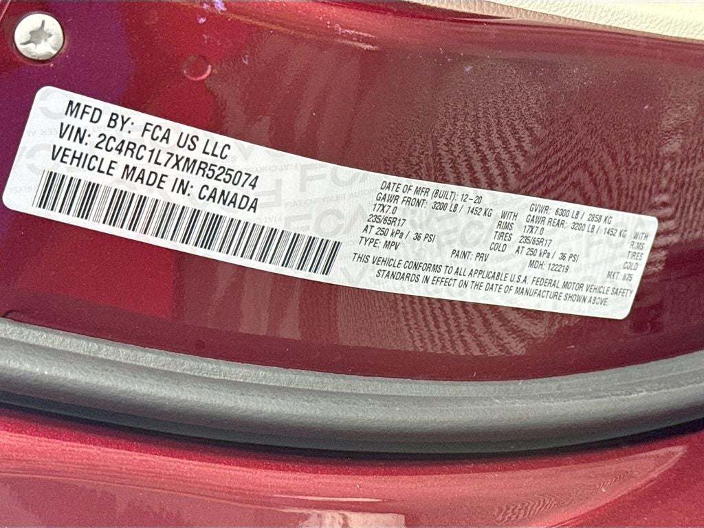 2021 Chrysler Pacifica Hybrid Touring L