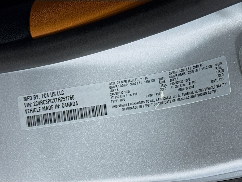 2026 Chrysler Pacifica Pinnacle