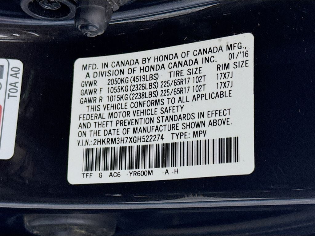 2016 Honda CR-V EX-L