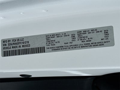 2026 RAM Ram ProMaster Low Roof