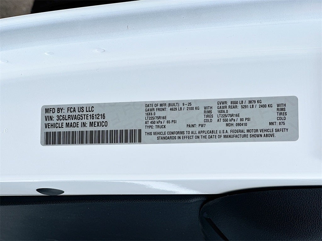 2026 RAM Ram ProMaster Low Roof