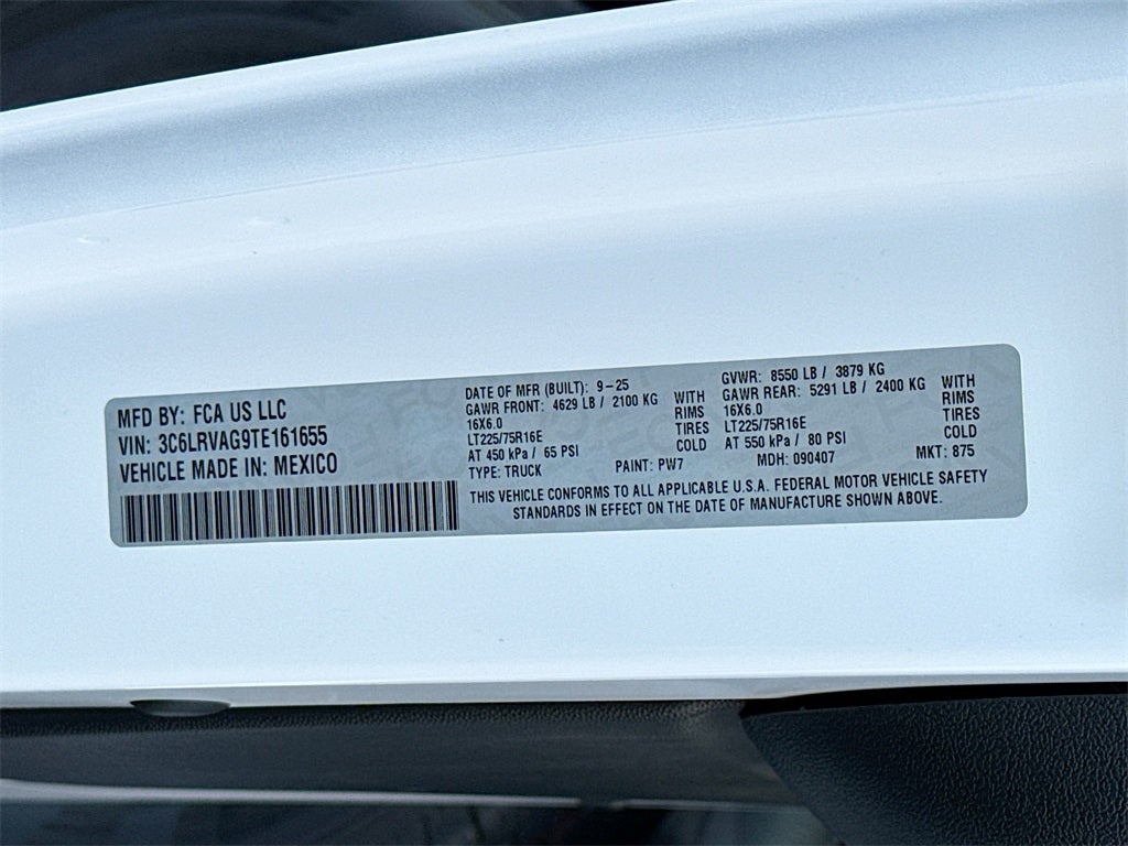 2026 RAM Ram ProMaster Low Roof