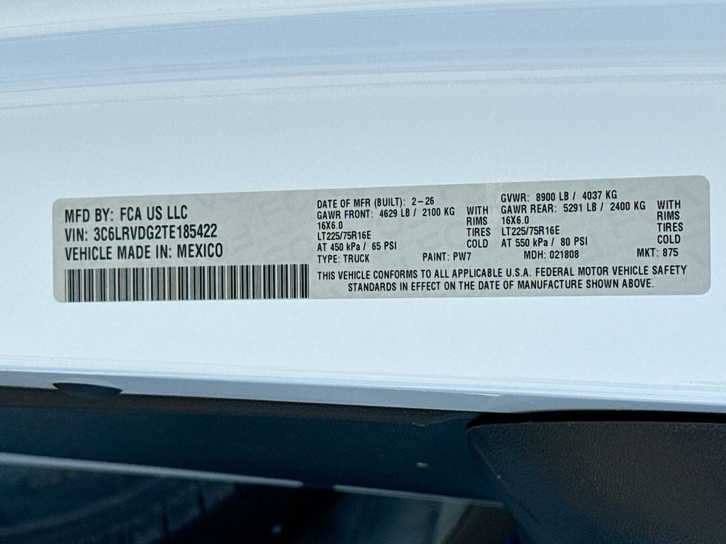 2026 RAM Ram ProMaster High Roof