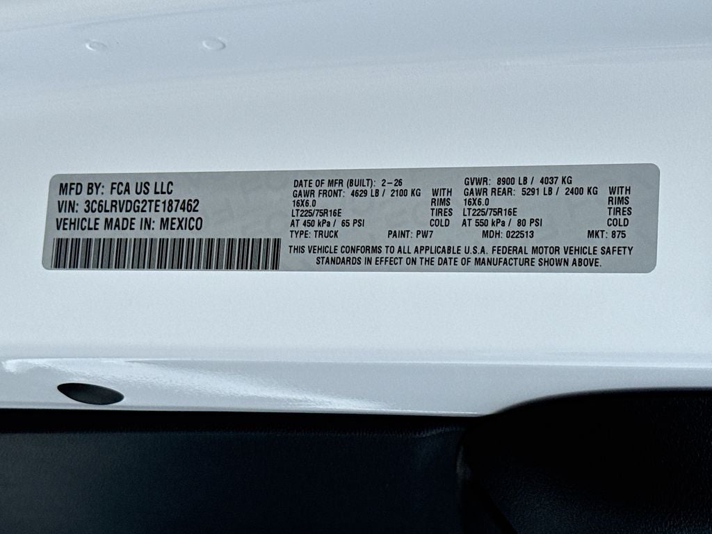 2026 RAM Ram ProMaster High Roof