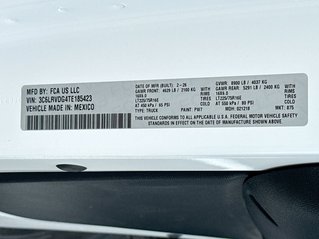 2026 RAM Ram ProMaster High Roof