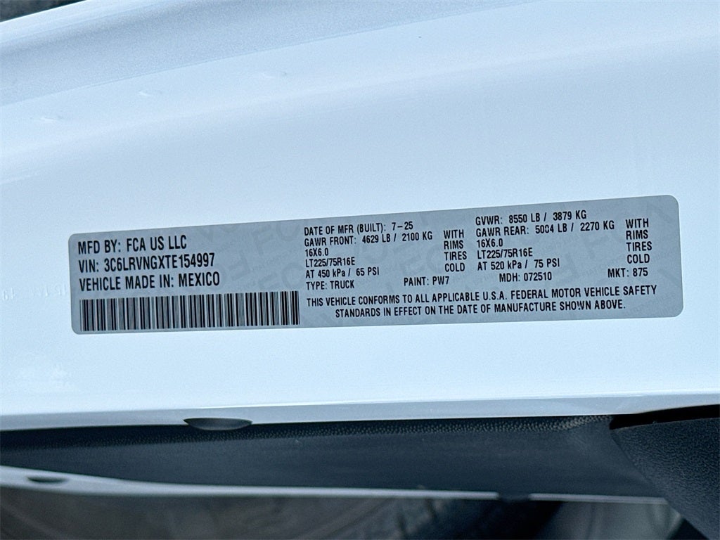 2026 RAM Ram ProMaster Low Roof