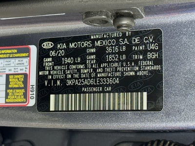 2020 Kia Rio 5-Door S Technology Package