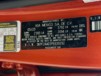 2023 Kia Forte LXS