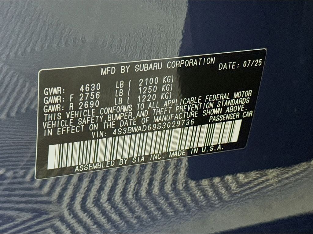 2025 Subaru Legacy Premium