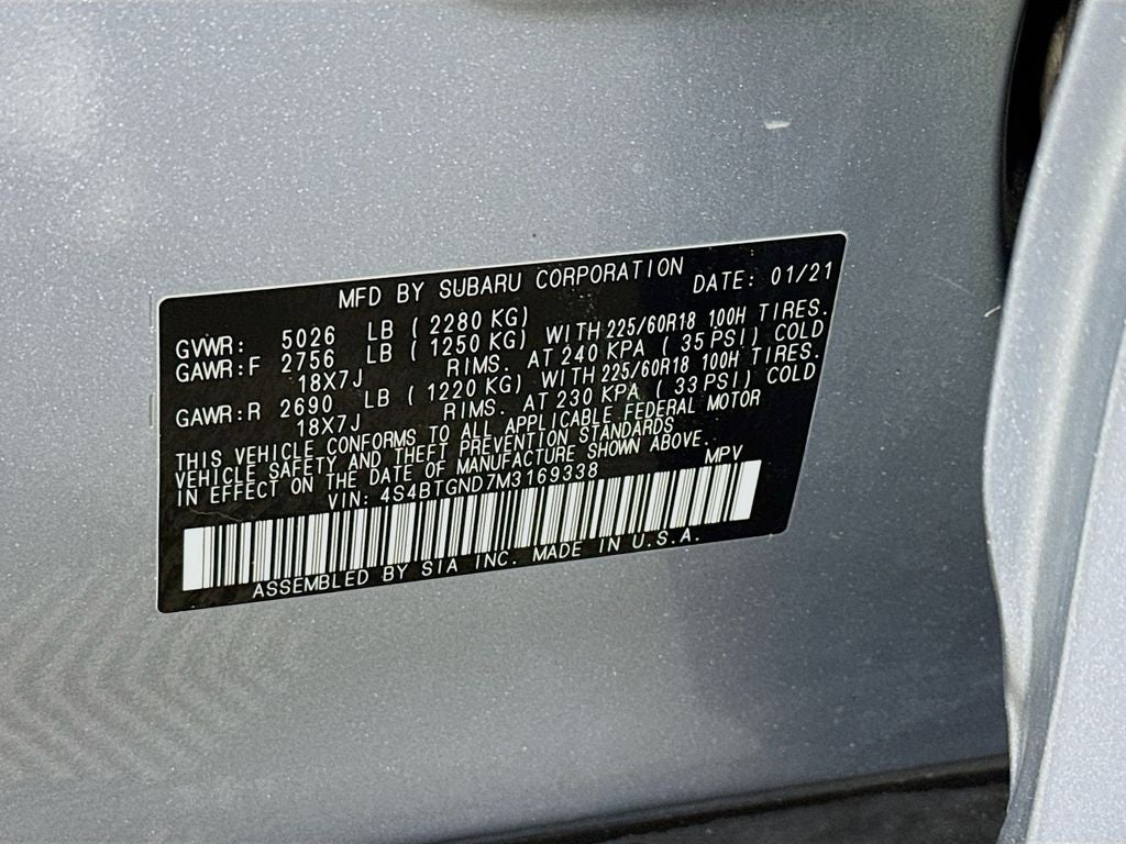 2021 Subaru Outback Limited XT