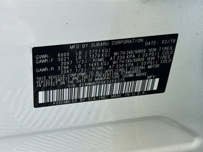 2019 Subaru Ascent Limited