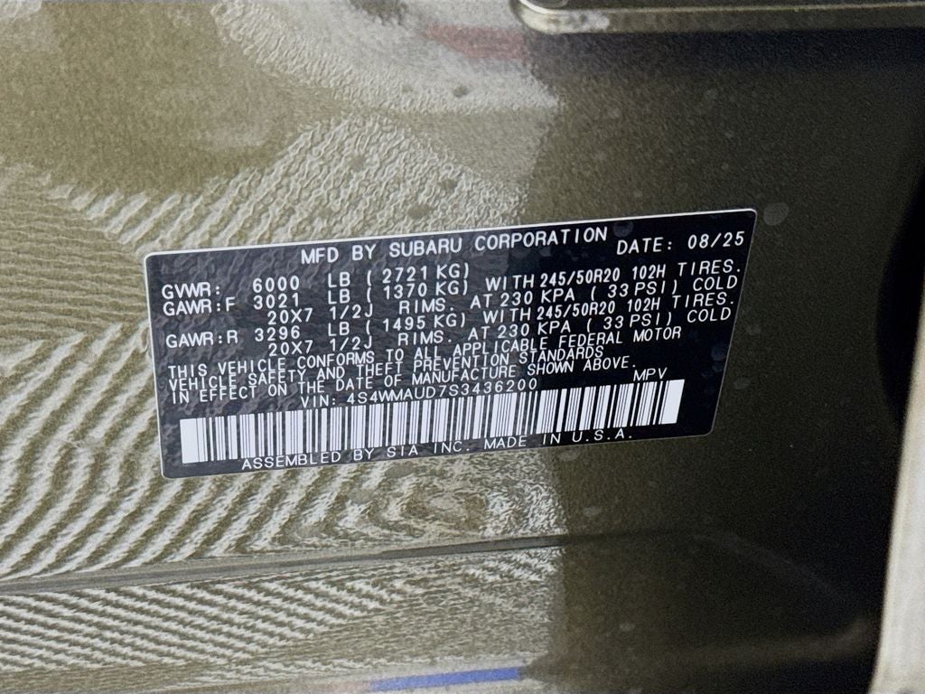 2025 Subaru Ascent Touring