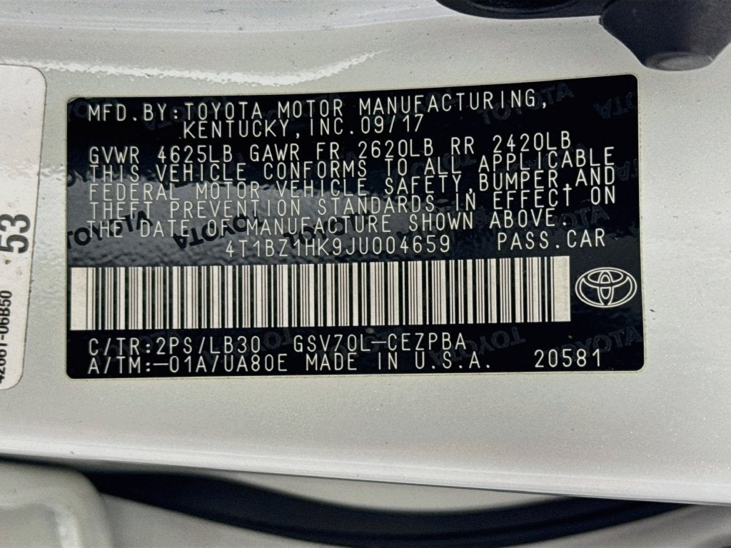 2018 Toyota Camry XSE V6 Preferred Custom Portfolio w/Driver Assist Pakage