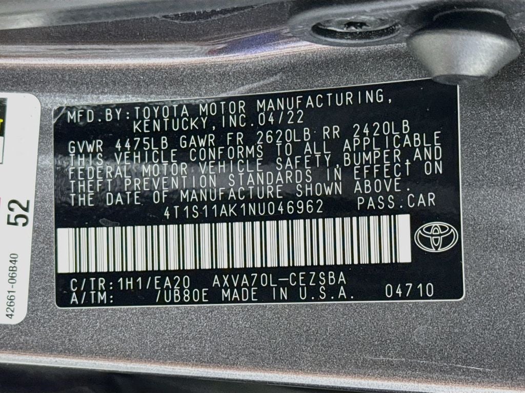 2022 Toyota Camry SE