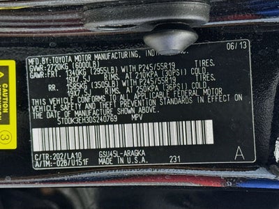 2013 Toyota Highlander Limited Preferred Owner's Portfolio