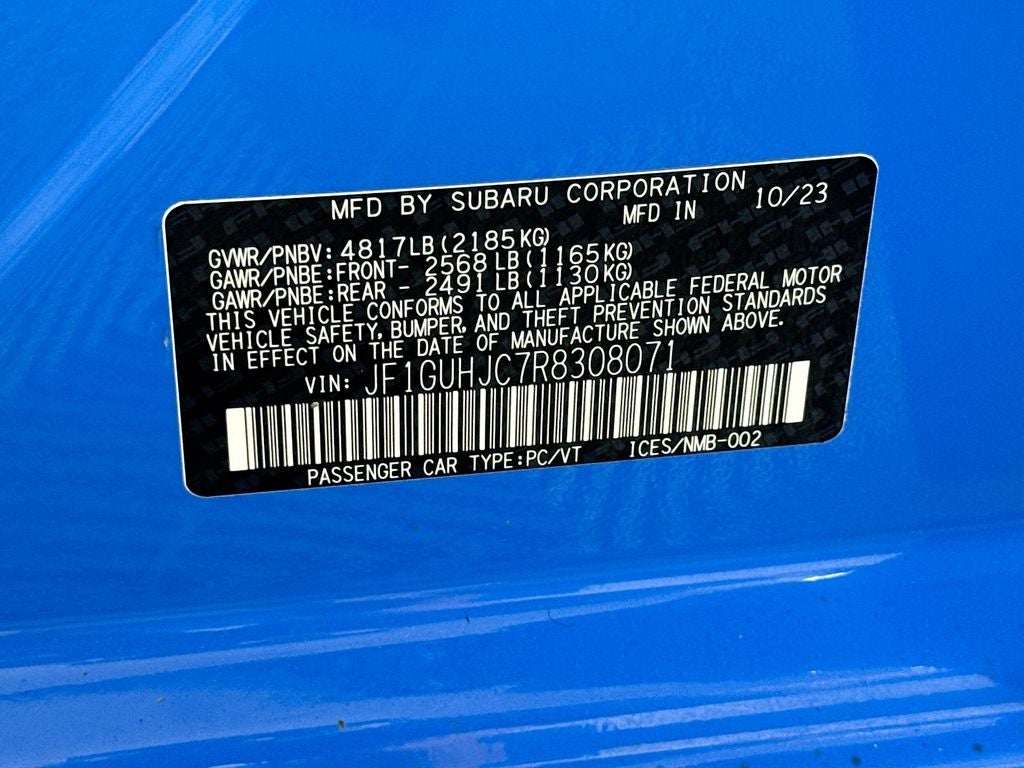 2024 Subaru Impreza 2.5RS