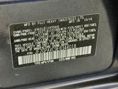 2014 Subaru XV Crosstrek 2.0i Premium