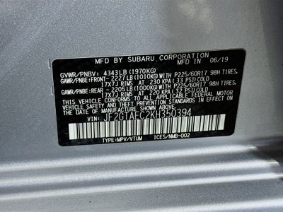 2019 Subaru Crosstrek 2.0i Premium