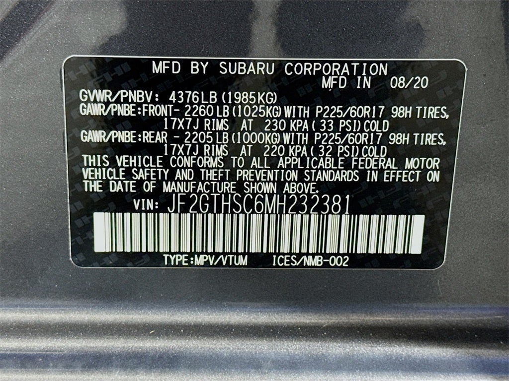 2021 Subaru Crosstrek Sport