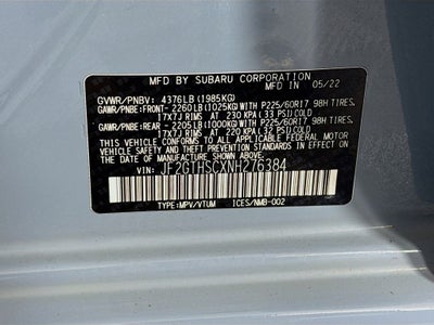 2022 Subaru Crosstrek Sport