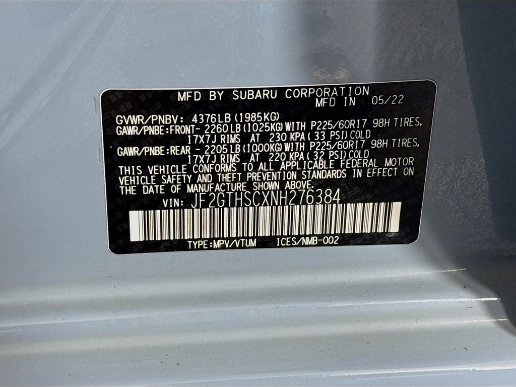 2022 Subaru Crosstrek Sport