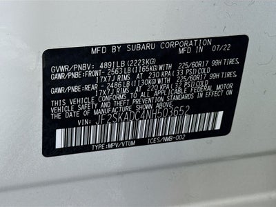 2022 Subaru Forester Premium