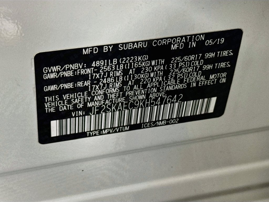 2019 Subaru Forester Premium AWD