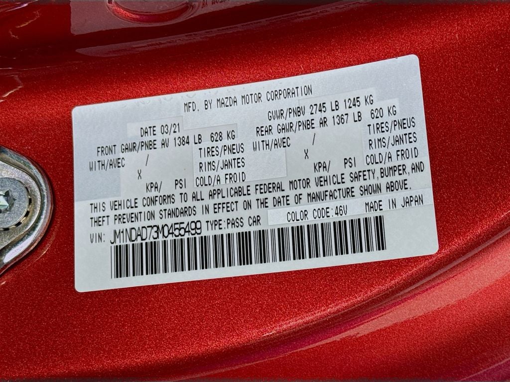 2021 Mazda Mazda MX-5 Miata Grand Touring