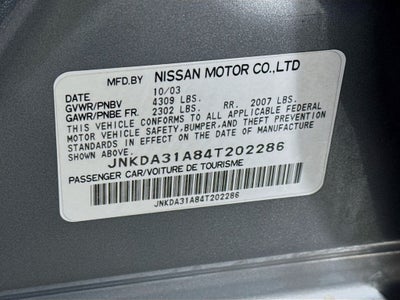2004 INFINITI I35 Luxury