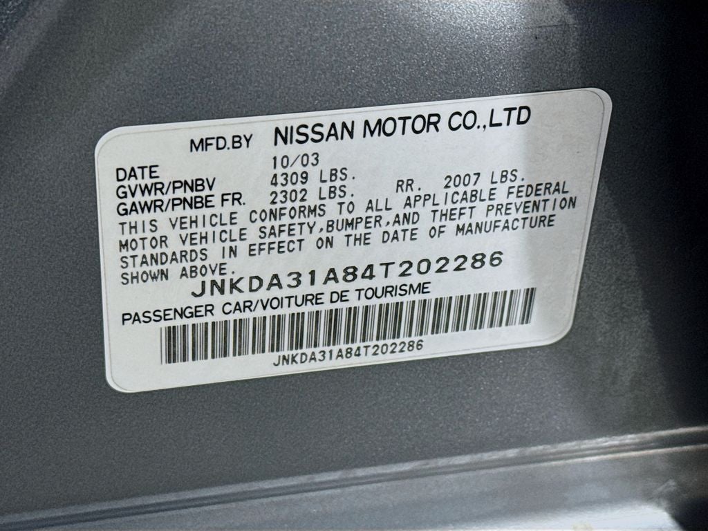 2004 INFINITI I35 Luxury