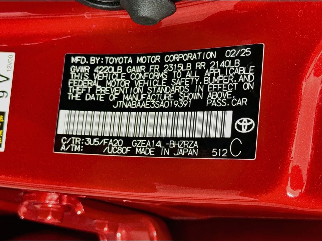 2025 Toyota GR Corolla Core AWD-5DR HatchBack