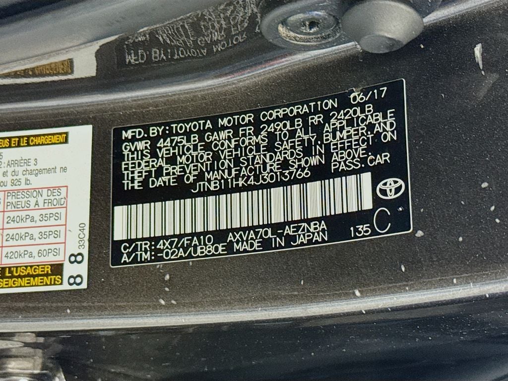 2018 Toyota Camry LE