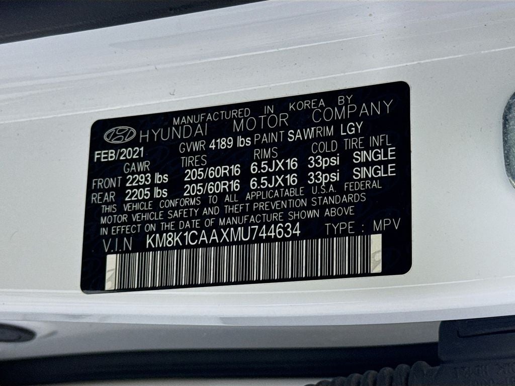 2021 Hyundai Kona SE