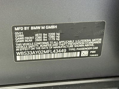 2021 BMW M3 Competition Executive Package-Full Merino Leather
