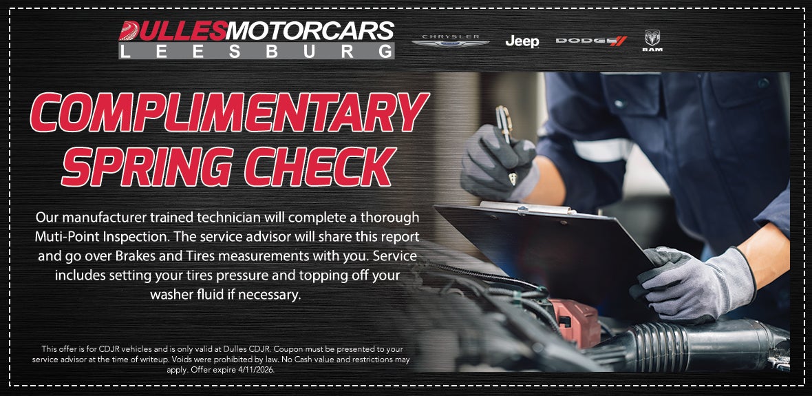 Complimentary Spring Check